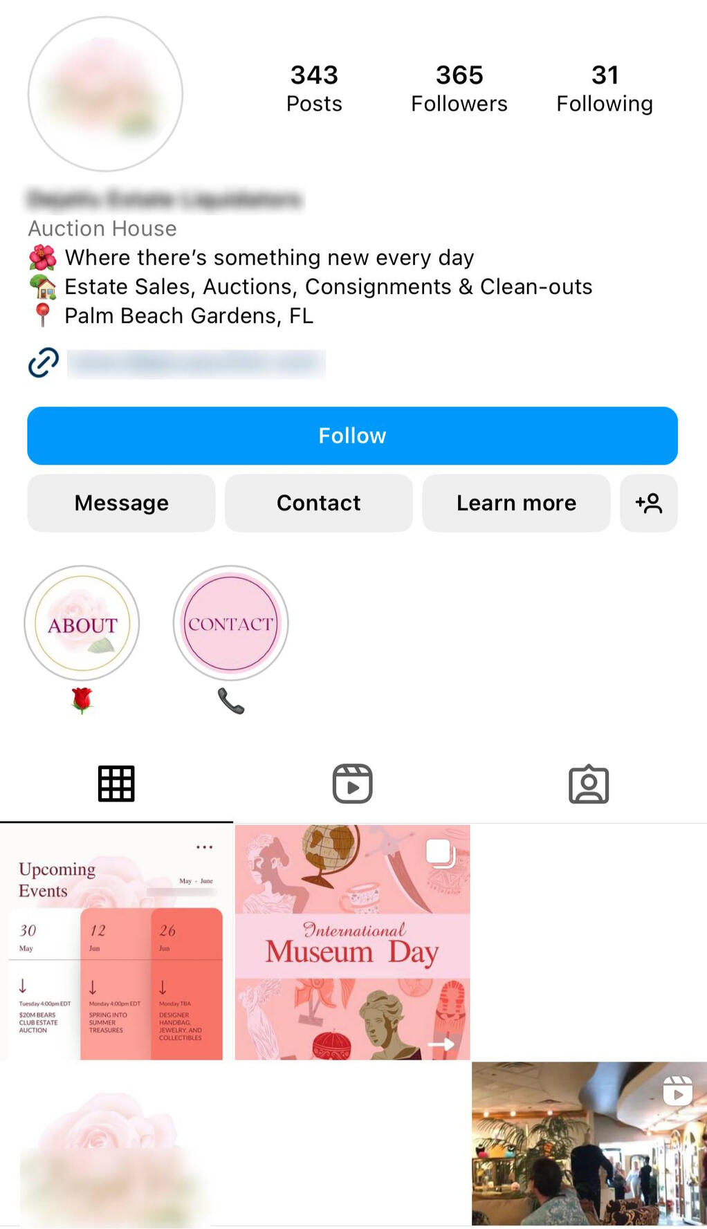 Private Client Instagram Page After SMO and Branding Service