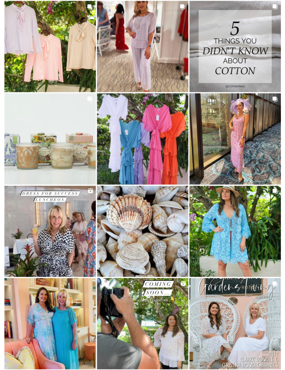 Coton Frais elevated Instagram Feed